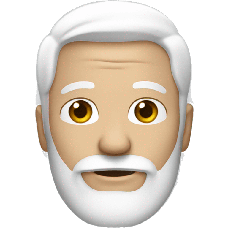 guy-with-white-hair and white beard with hazel eyes emoji