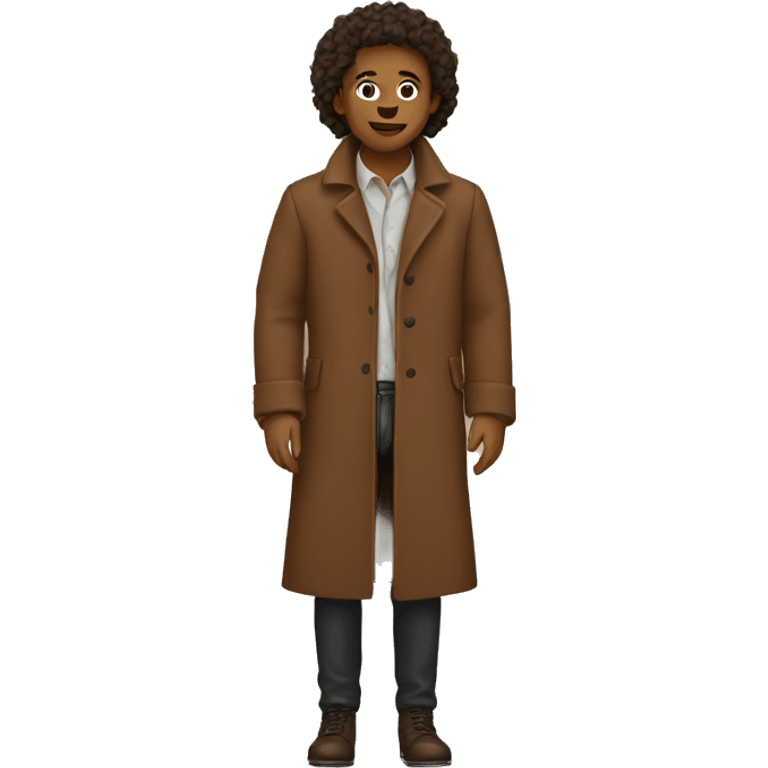 brown coat emoji