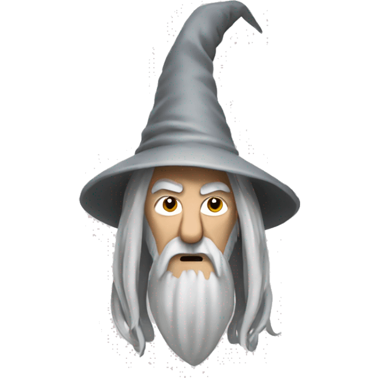 a disgruntled Gandalf emoji