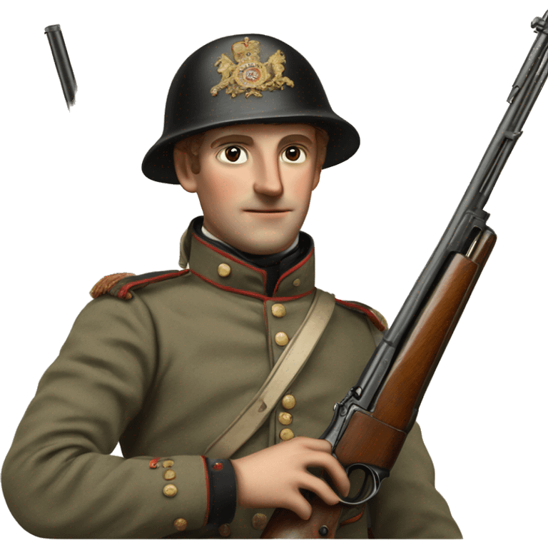 british soldier with rifle 19 century emoji