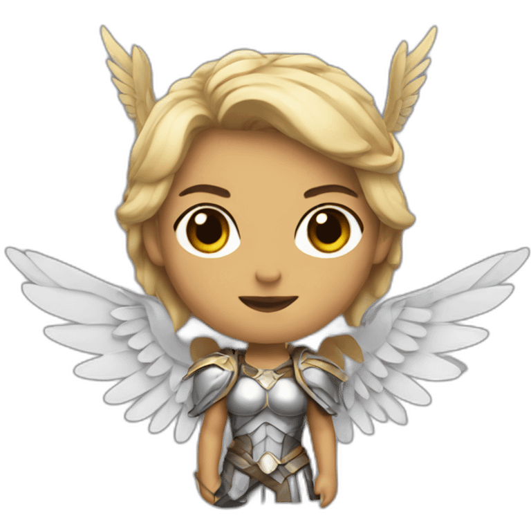 Valkyrie with wings  emoji