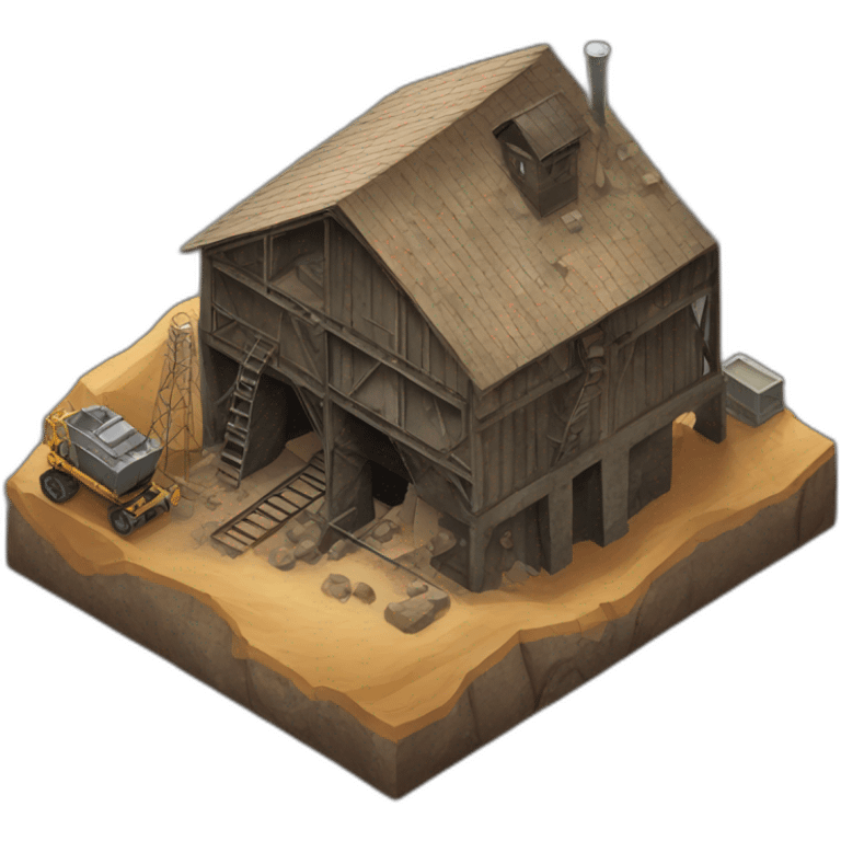 mine shaft/Mining Building house emoji