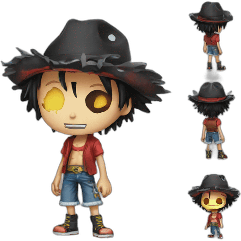 luffy cyberpunk emoji