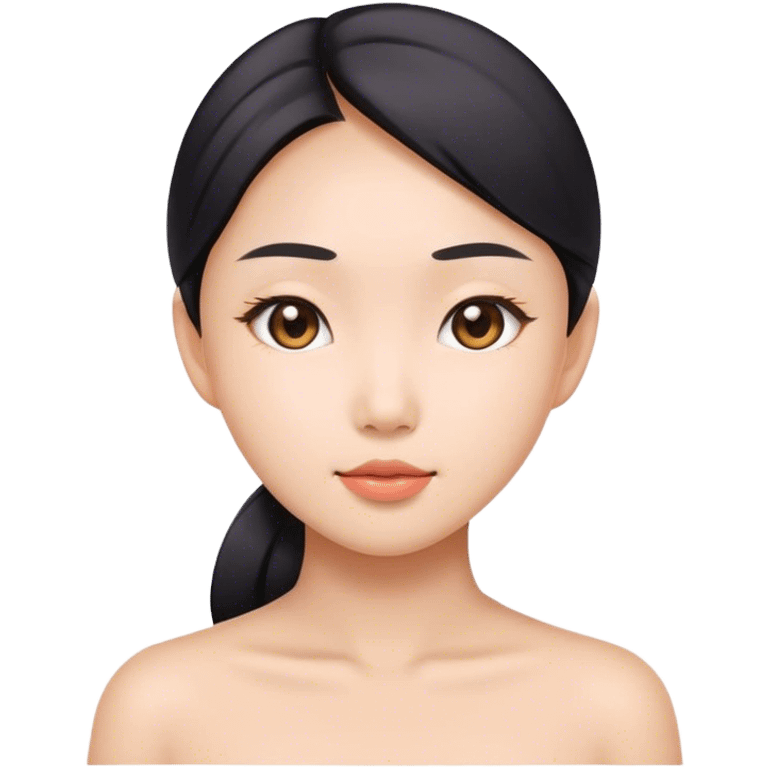 An Asian clean girl emoji