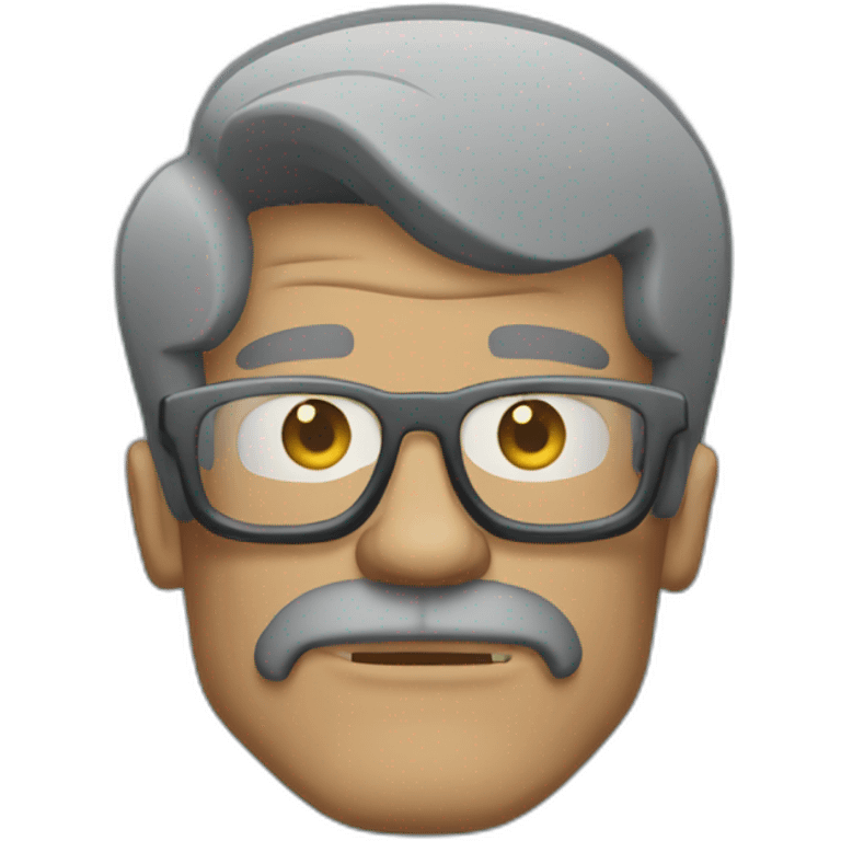 Tattooed man style Futurama emoji