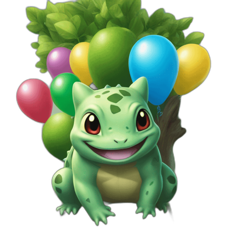 Bulbasaur and other species are also found on a large number in northern and eastern Australia tree with balloons emoji