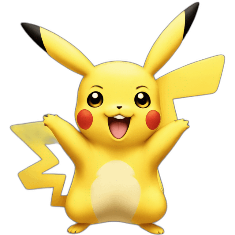 Pikachu happy emoji