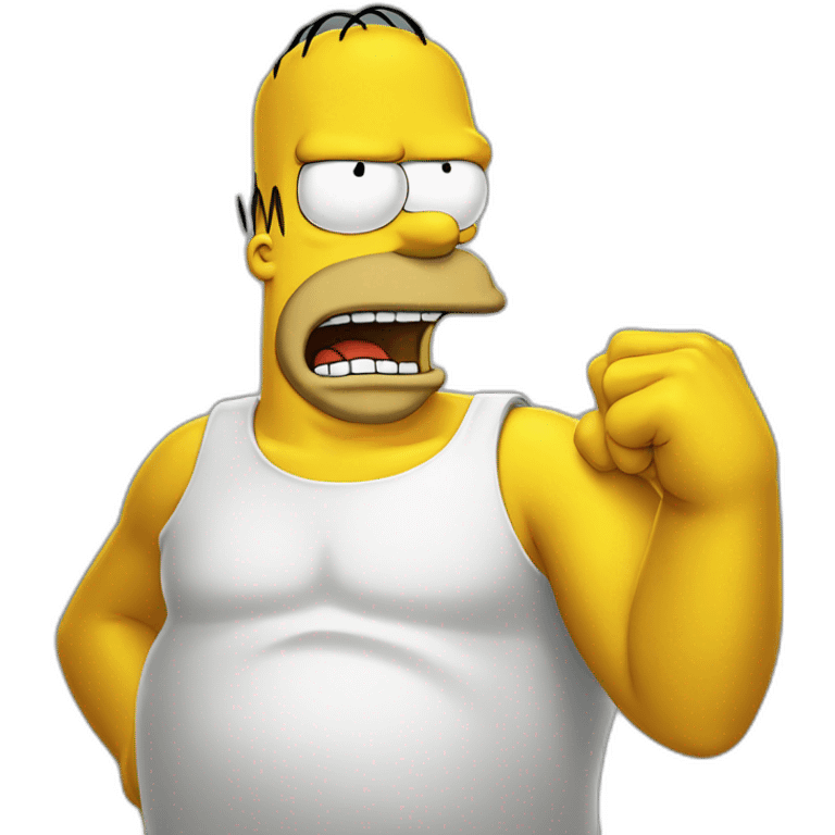 Homer simpson angry emoji