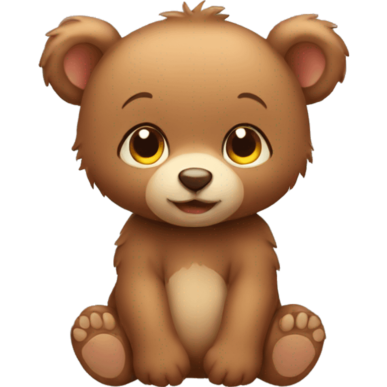 cute baby bear emoji