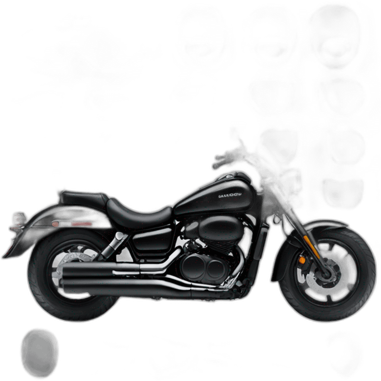 Honda shadow 750 black emoji