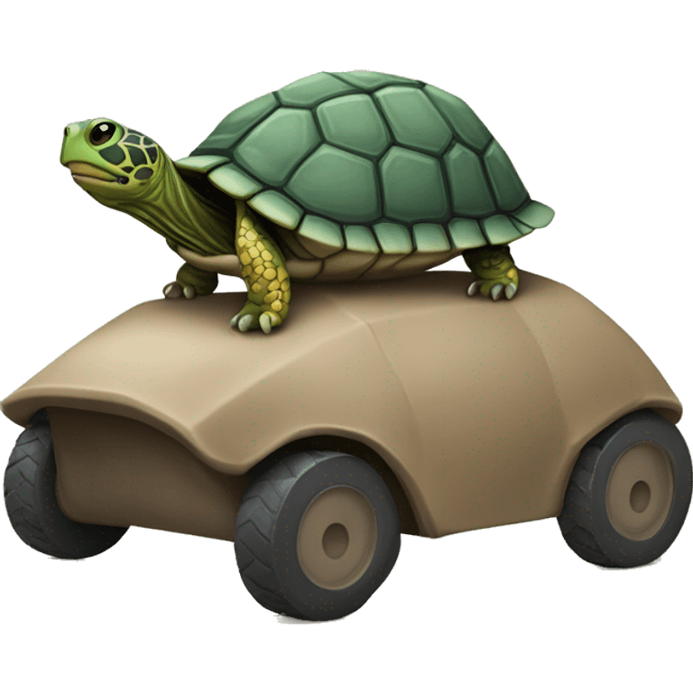 Une tortue sur un raton laveur emoji