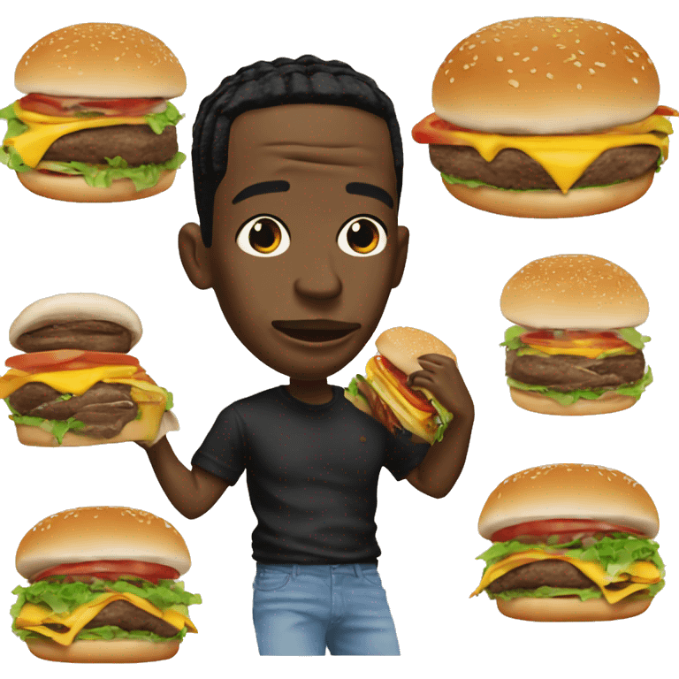 travis scott qui mange un burger grnde emoji