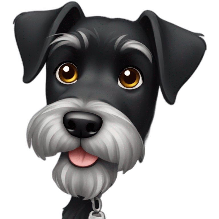 Black schnauzer emoji