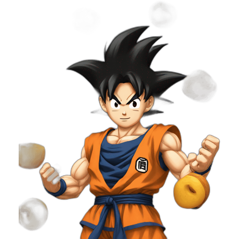 goku holding nuts emoji