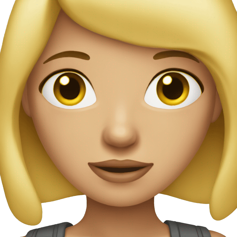 short blonde emoji