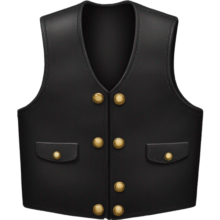 Black leather vest emoji