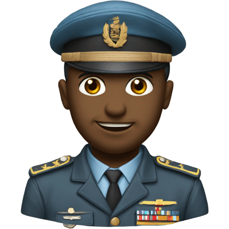 un soldat avec les veine des yeux qui ressor emoji