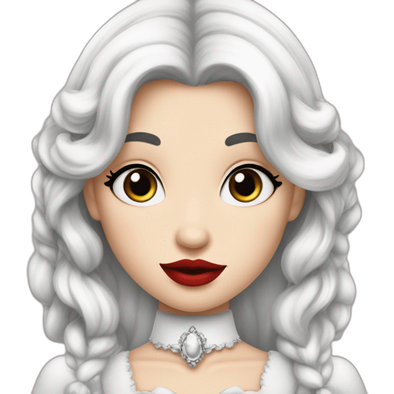 schneewittchen prinzessin schwarze Haare weiße Haut rote lippen emoji