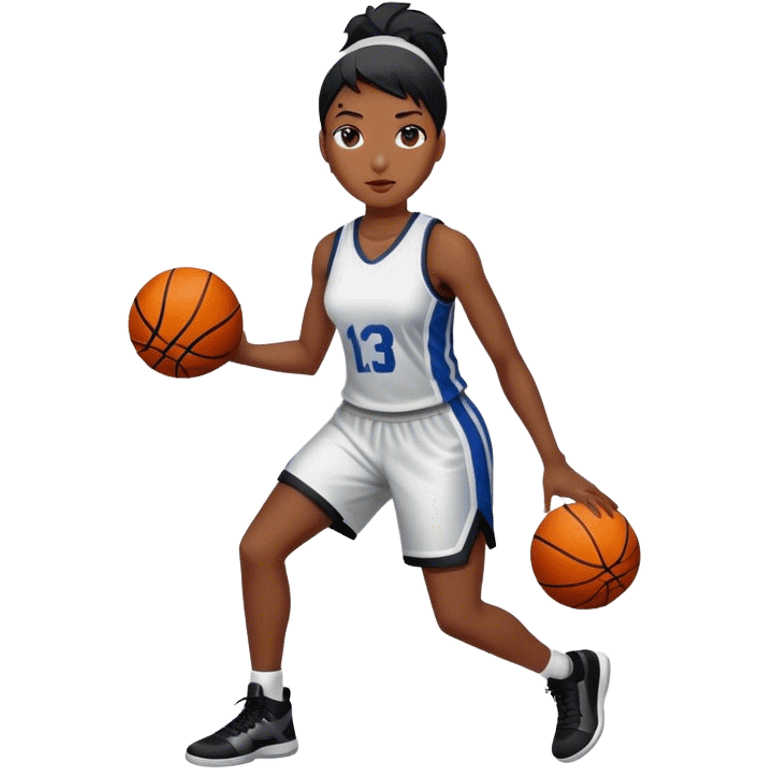 Female black basketball player  emoji