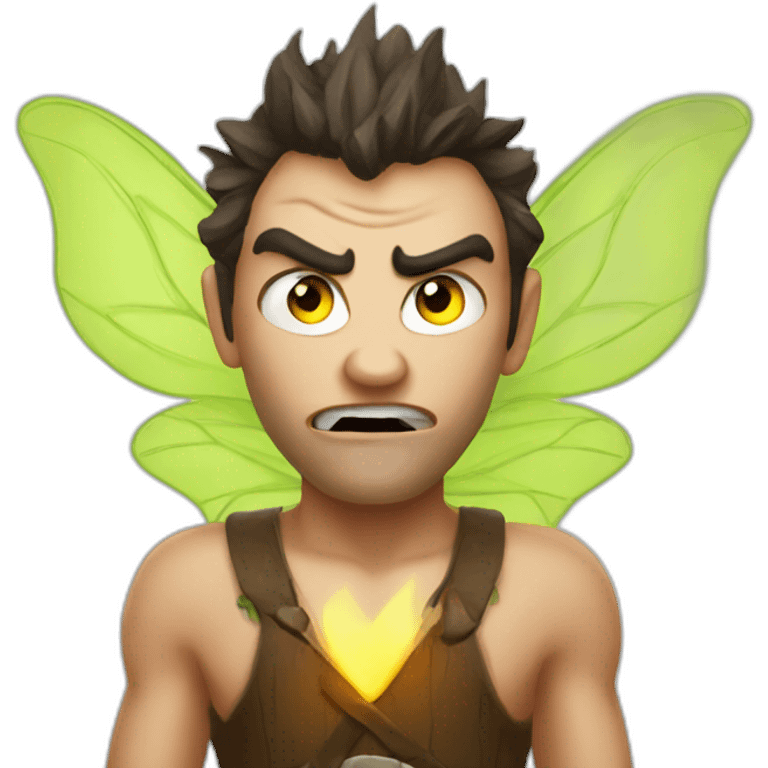 Anger fairy emoji