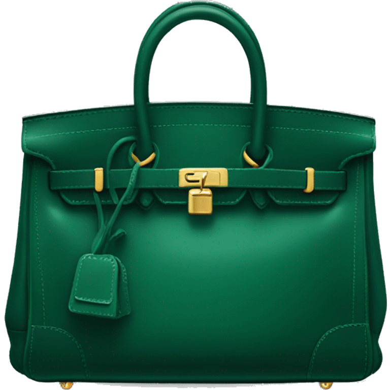 Dark green birkin bag  emoji