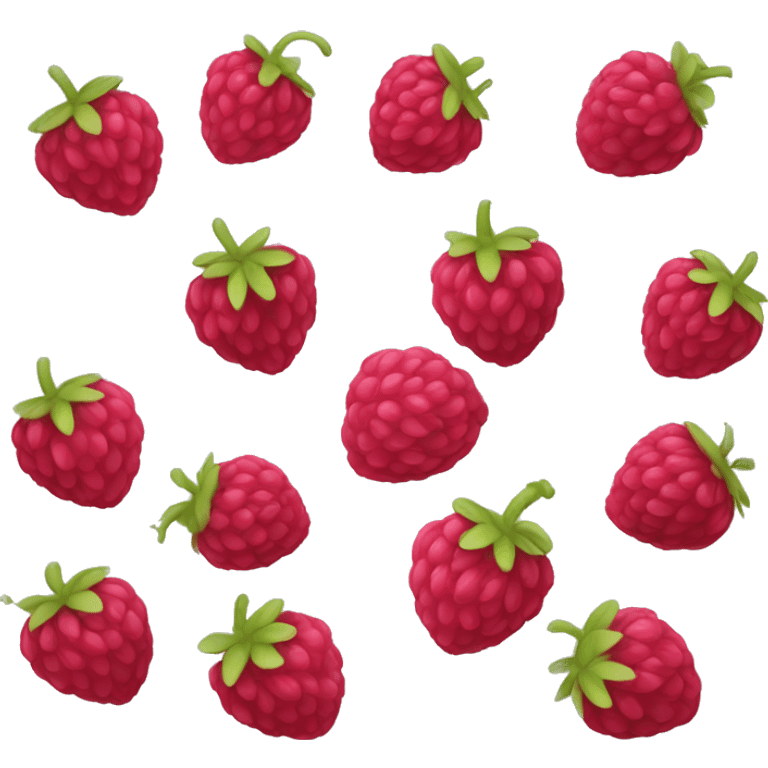 raspberry fall in love emoji