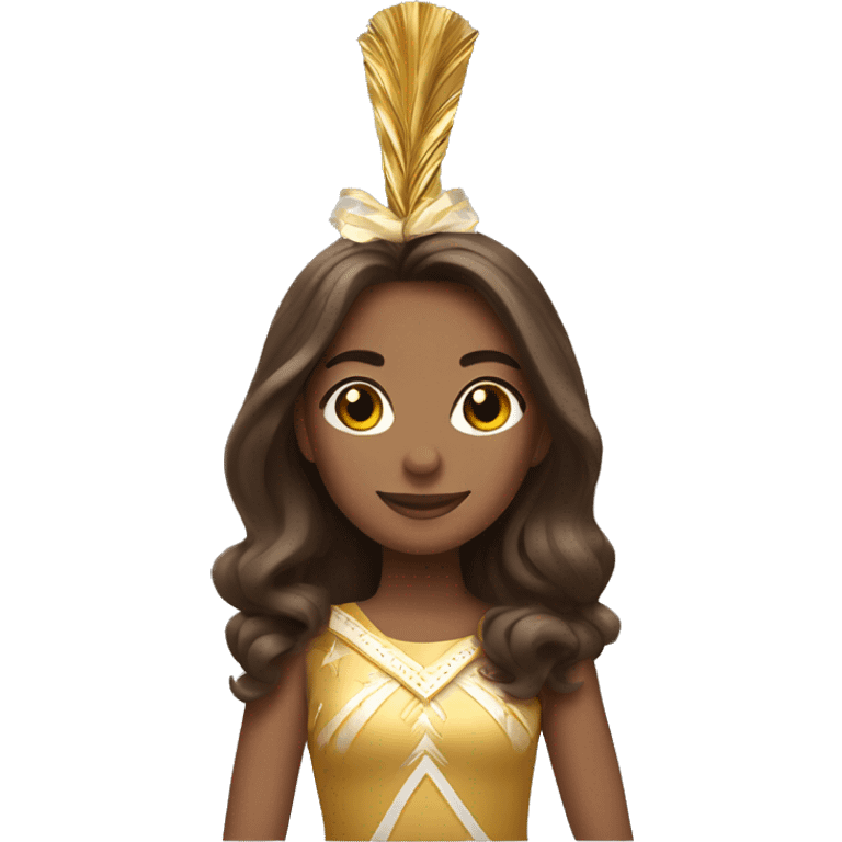 majorette brown hair emoji