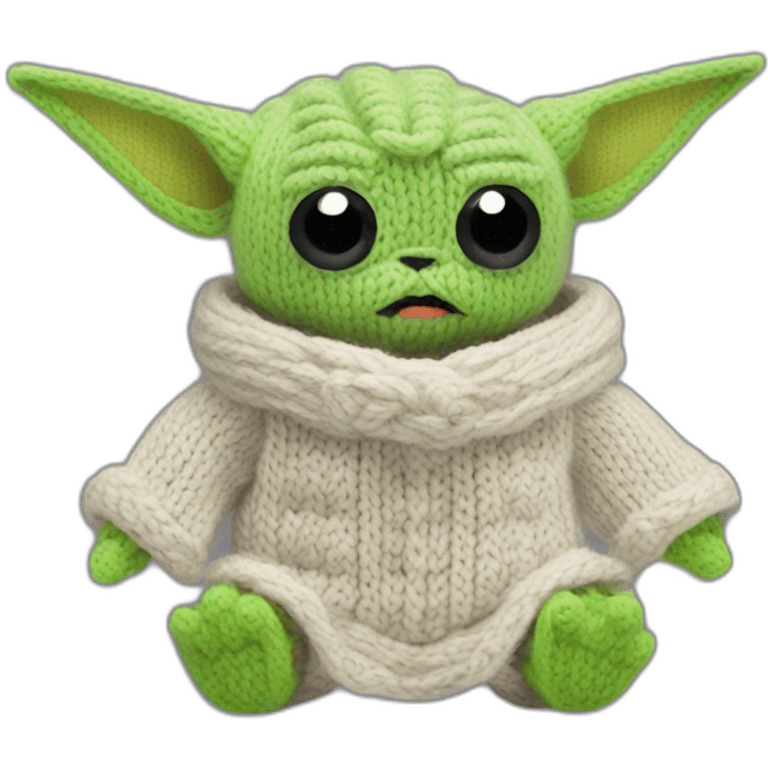 Grogu star wars knit emoji