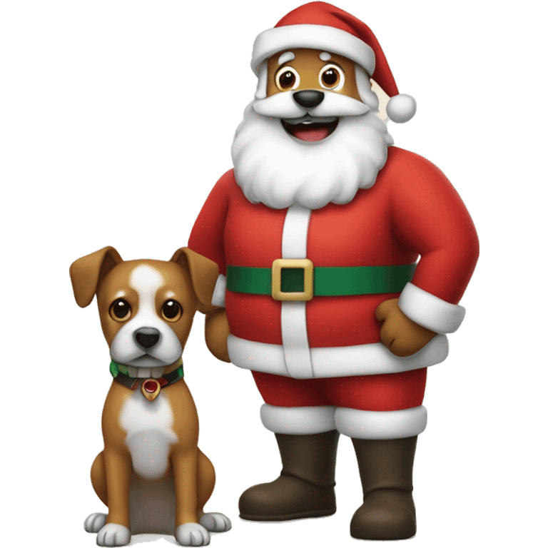 Dog with Santa  emoji