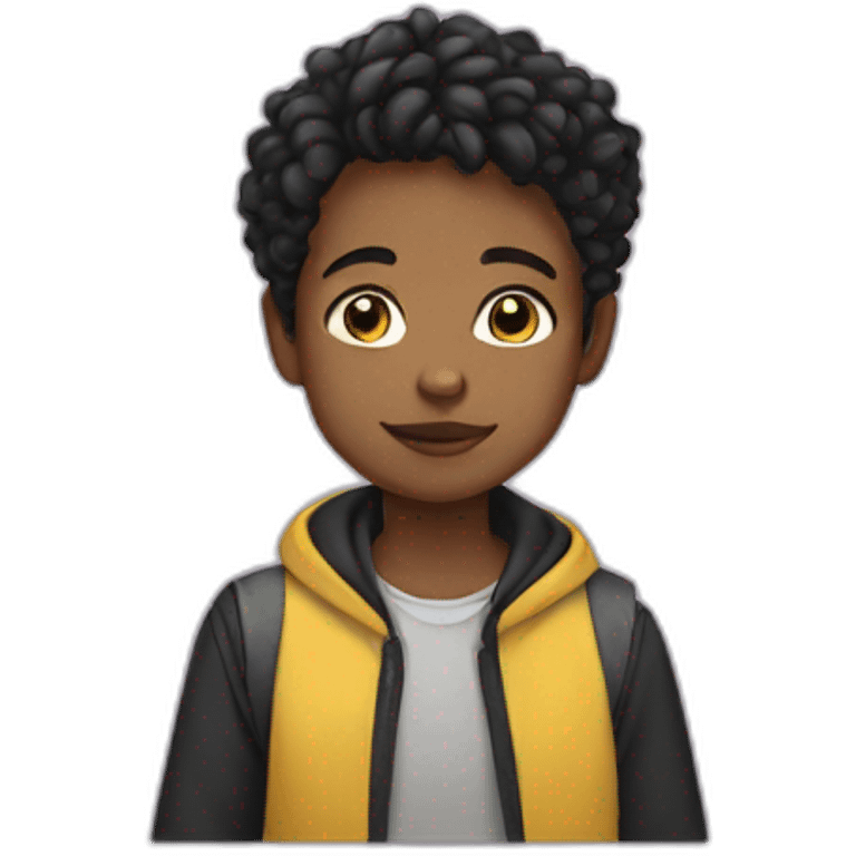 a non binary kid emoji