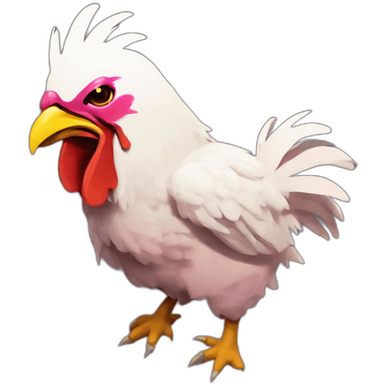 Hotline Miami chicken playing csgo emoji