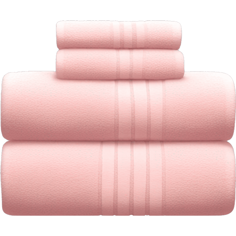 Light pink stacked towels emoji