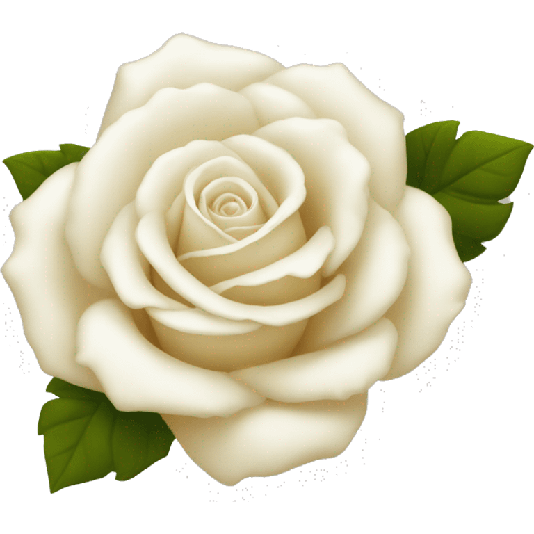 rosas blancas con detalles dorados emoji