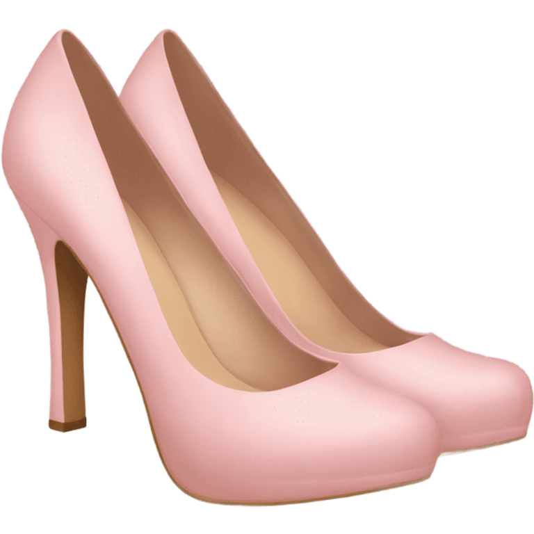 Soft pink heels emoji