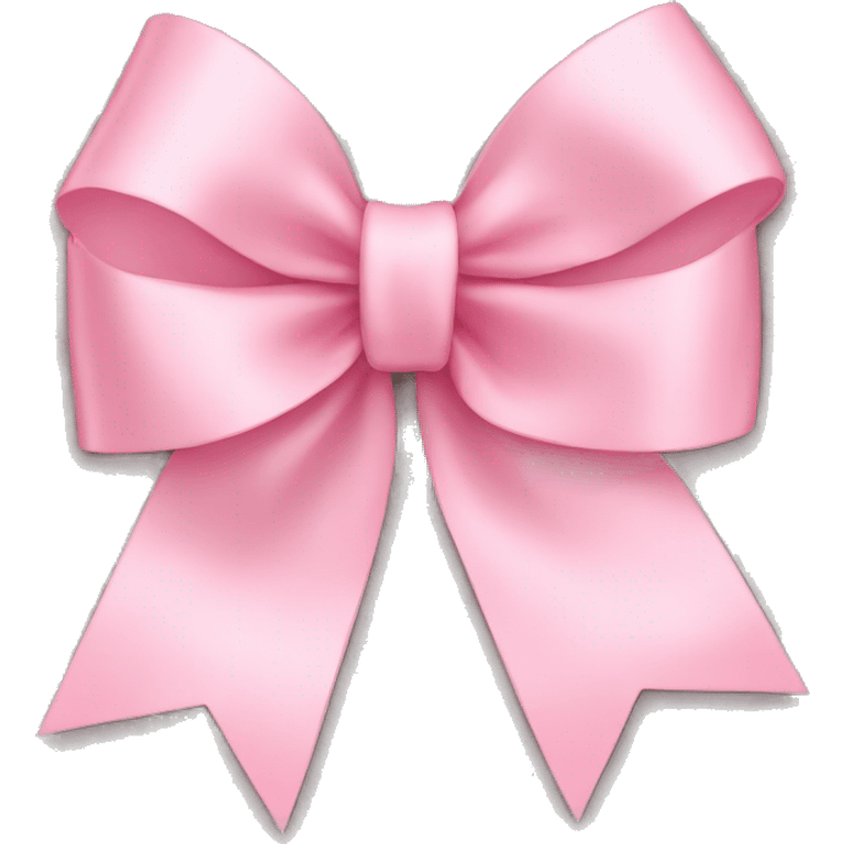 light pink ribbon bow emoji