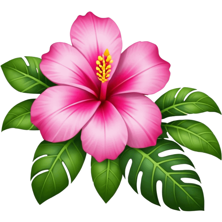 Tropical Hawaii flower  emoji