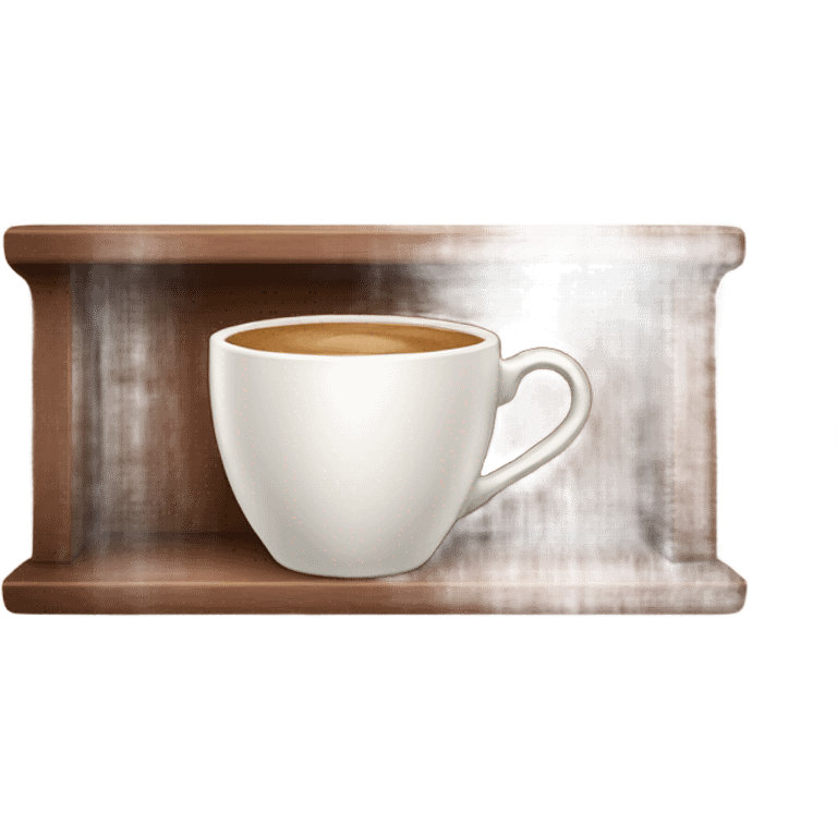 Cozy coffee color shelf emoji