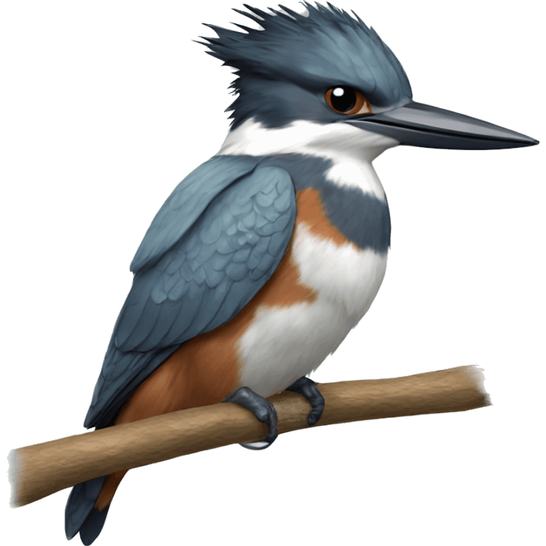 Belted kingfisher emoji