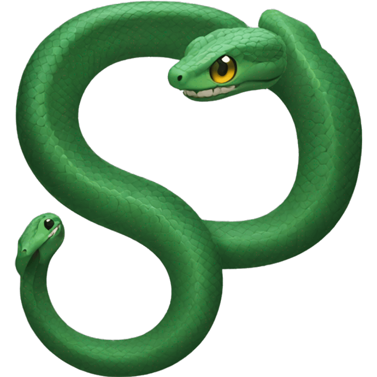 a vertical snake emoji