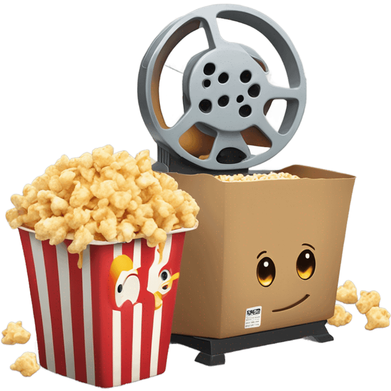 Cine y palomitas  emoji