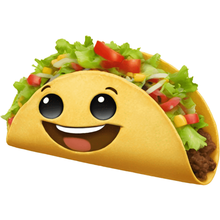 Taco with middle emoji