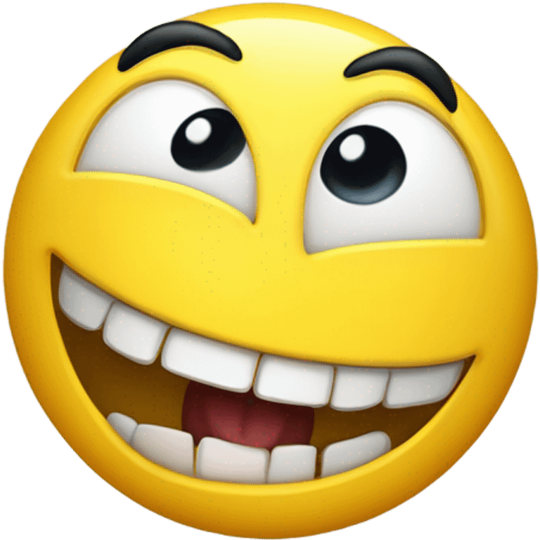 yellow emoji evil laughing  emoji