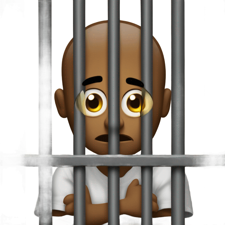 emoji in jail scared emoji