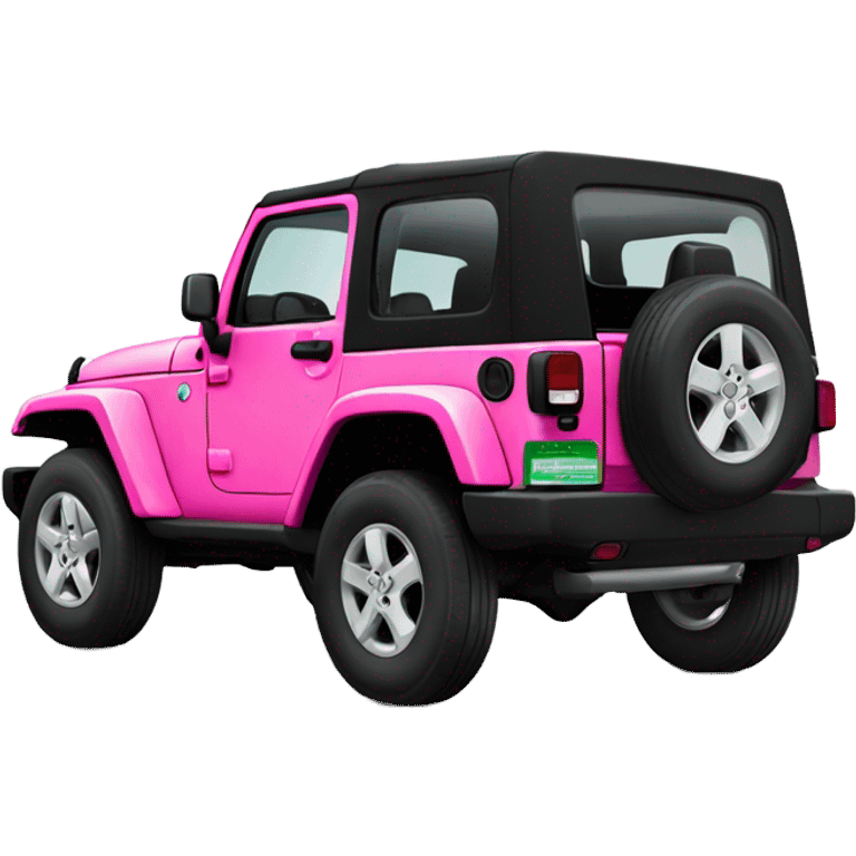 Pink girly modern jeep emoji