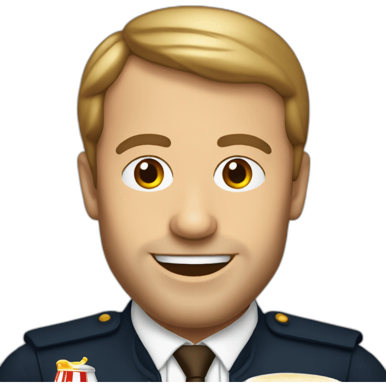 Macron beer emoji