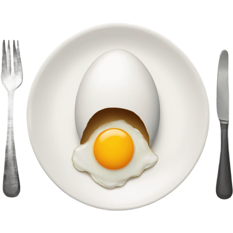 Egg on plate emoji