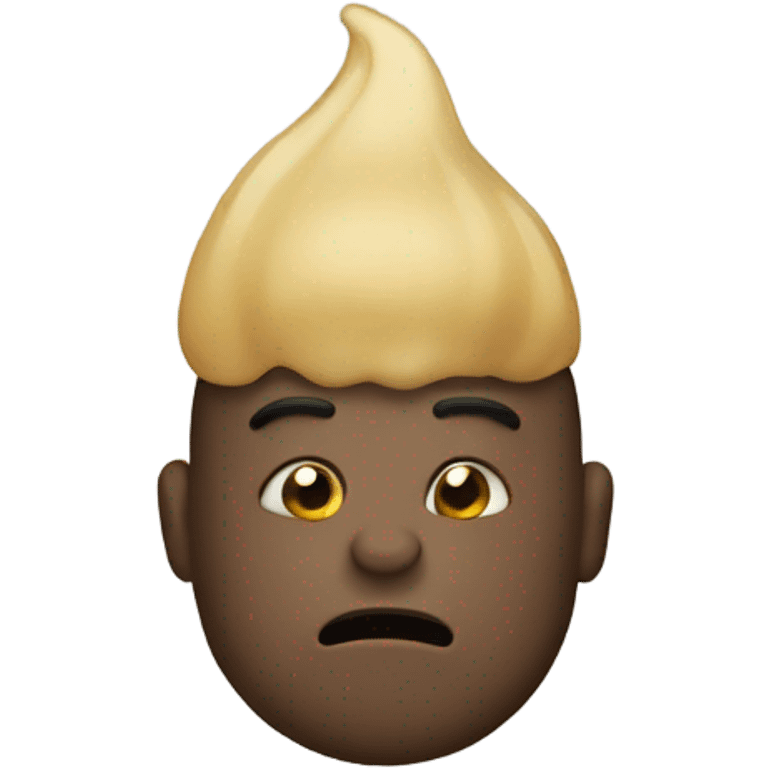 A human fart emoji