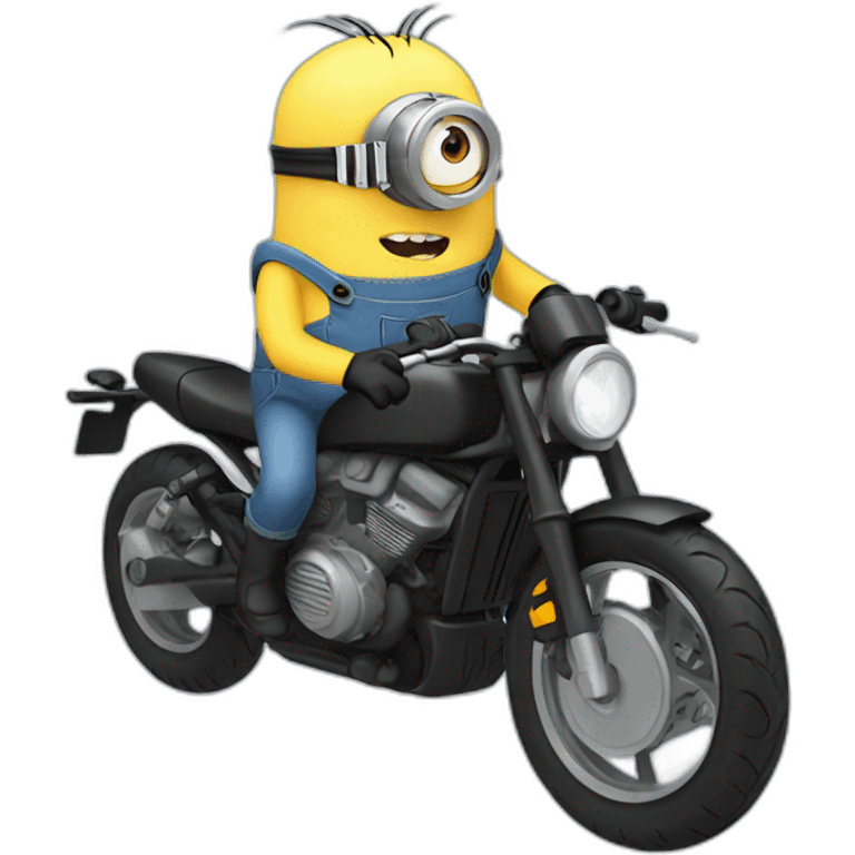 minion into moto emoji