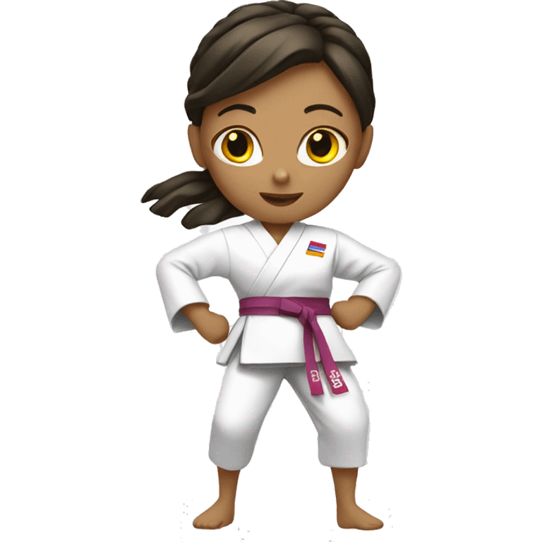 summer olympics girl karate emoji