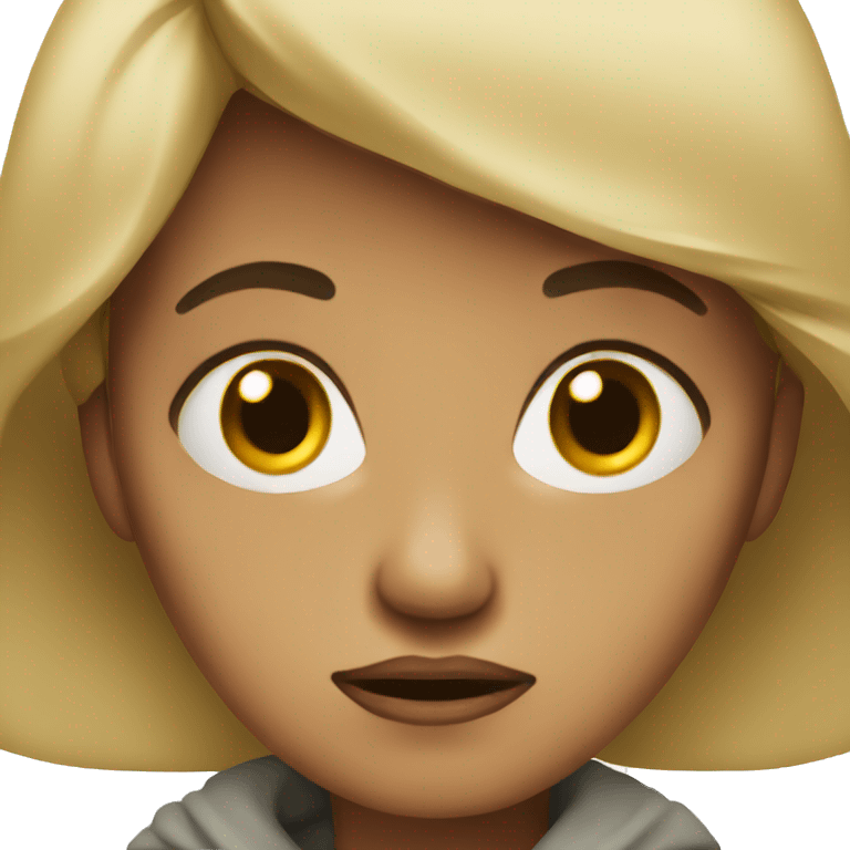 Woman with disgusted look emoji